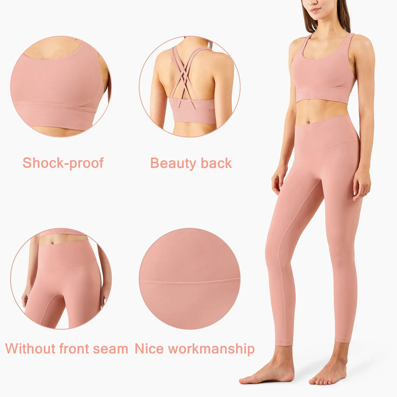 Seamless Yoga Set Gym Fitness Clothing Women Workout Set