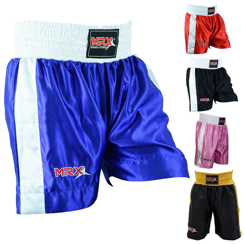 Men's Blue Boxing Shorts – MMA, Muay Thai, Gym Training (Medium)